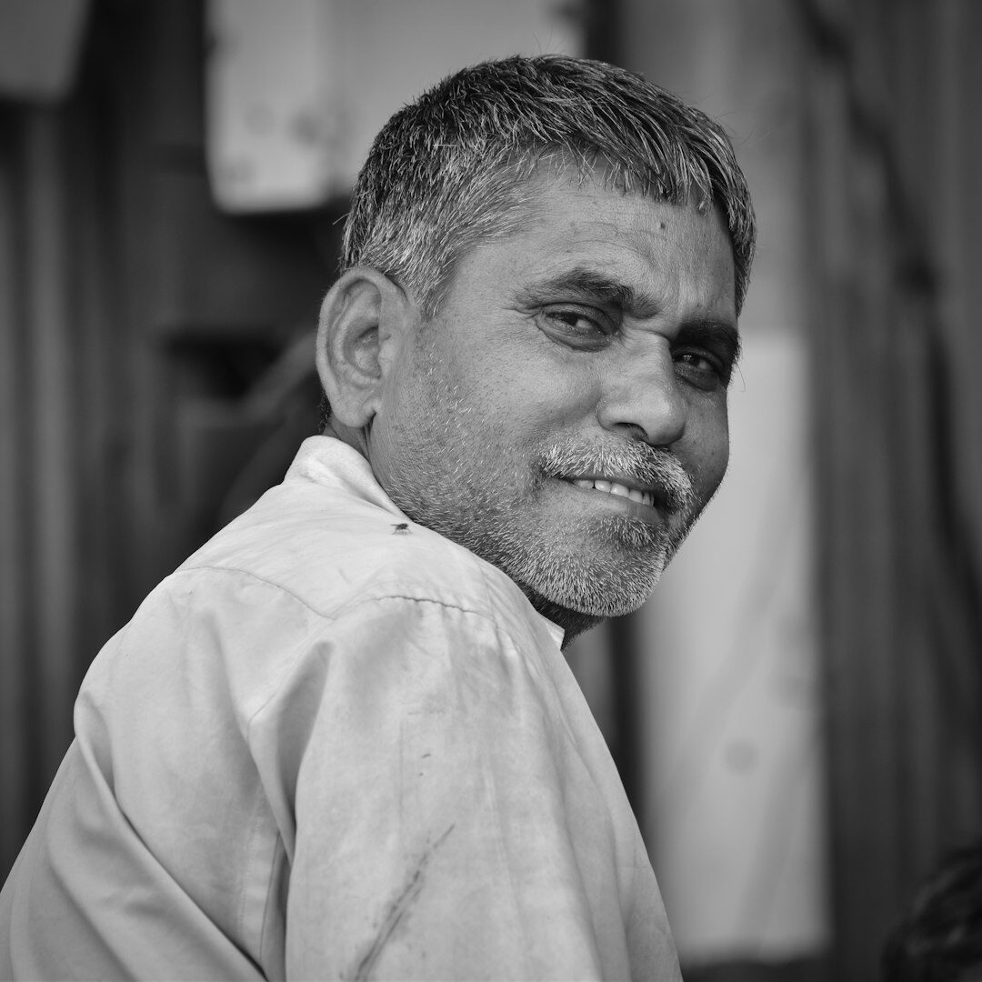 Portrait of a male documentary film director